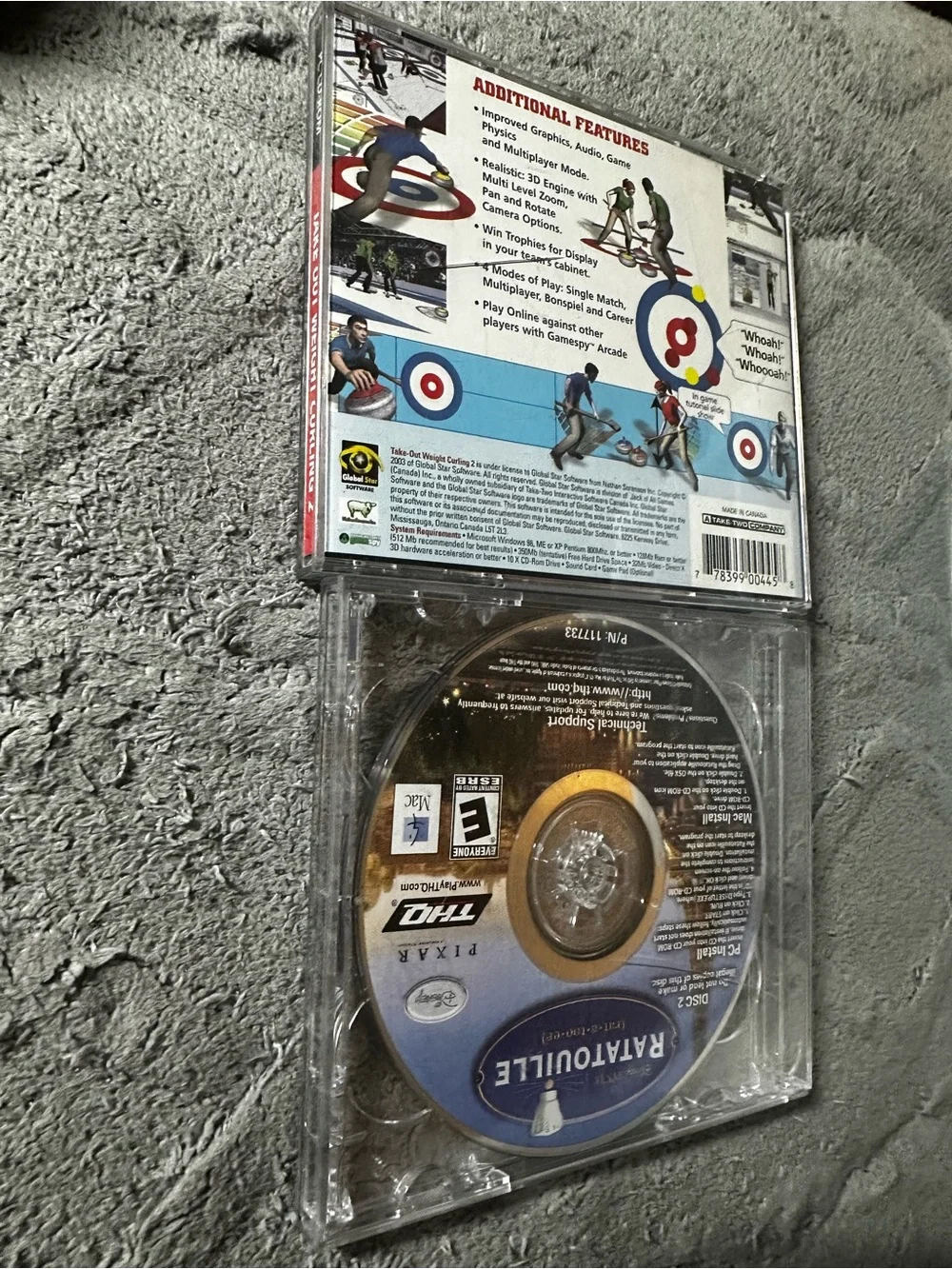 HQ Ratatouille & Curling Game Discs - used